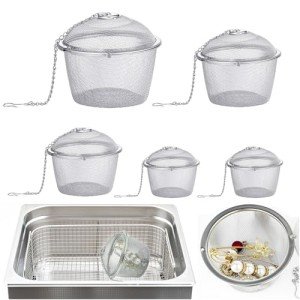5-Pack Stainless Steel Ultrasonic Cleaner Baskets