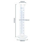 500ml Graduated Plastic Measuring Cylinder for Labs