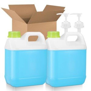 UMETASS 68 oz Reusable Plastic F-Style Jugs 2-Pack