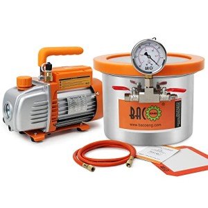 BACOENG 1.5 Gallon Vacuum Chamber Kit with Pump