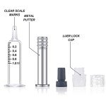 Reusable Glass Syringe Set with Needles - 5 Pack