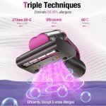 BYHUME Handheld Mattress Vacuum Cleaner with UV-C Light