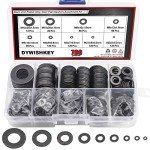Black Zinc Plated Steel Flat Washers Assortment Kit