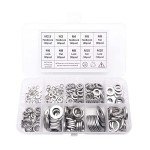 260 Pcs Stainless Steel Washer Assortment Set