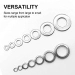 260 Pcs Stainless Steel Washer Assortment Set