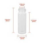 15ml Glass Vials with Screw Caps, 12 Pack