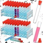100 Pcs Halloween Test Tubes with Rack