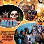 100 Pcs Halloween Test Tubes with Rack