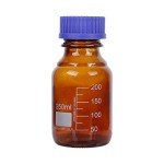 10 Pack of 250ml Amber Glass Lab Bottles