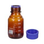 10 Pack of 250ml Amber Glass Lab Bottles