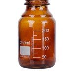 10 Pack of 250ml Amber Glass Lab Bottles