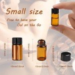 50 Pcs 3ml Amber Glass Storage Vials