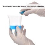 100 Glass Sample Vials with Black Screw Caps