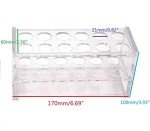 12-Socket Plastic Test Tube Rack for 25ml Tubes