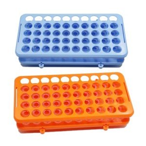 Plastic Test Tube Rack Holder Set - 50 Holes