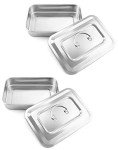 Stainless Steel Instrument Tray Organizer Set - 2 Pack