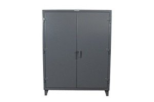 Heavy-Duty 48" Industrial Storage Cabinet, Dark Gray