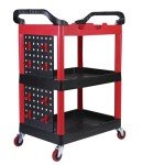 MaxWorks 50886 3-Shelf Rolling Utility Cart
