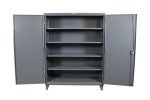 Heavy-Duty 48" Industrial Storage Cabinet, Dark Gray