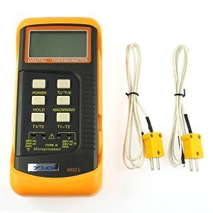 Dual Channel Digital Thermometer with K-Type Sensor