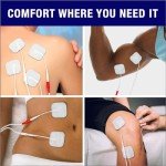 Syrtenty 2"X2" Reusable Latex-Free TENS Unit Pads