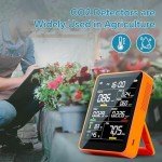 9-in-1 Portable Air Quality Monitor - Sun Orange
