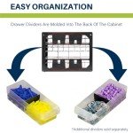 64-Drawer Plastic Storage Cabinet - Versatile Organizer