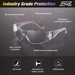 3 Pack Safety Glasses - Impact Resistant & Clear