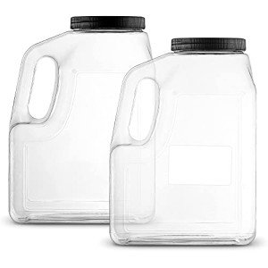 Wide Mouth Gallon Jugs with Handle - 2 Pack