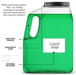 Wide Mouth Gallon Jugs with Handle - 2 Pack