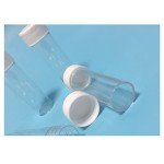 12-Pack 25ml Clear Plastic Sample Bottles with Caps