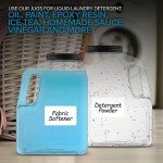 Wide Mouth Gallon Jugs with Handle - 2 Pack