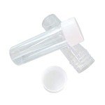 12-Pack 25ml Clear Plastic Sample Bottles with Caps
