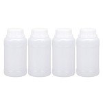 Wide Mouth PE Plastic Lab Reagent Bottle, 8.4oz