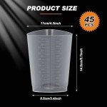 Blushtier 45-Piece Triangular Plastic Beaker Set