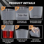 Blushtier 45-Piece Triangular Plastic Beaker Set