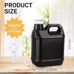 Heavy-Duty 68 oz F-Style Plastic Jugs - 2-Pack
