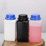 5-Pack 1000ml Plastic Lab Chemical Reagent Bottles
