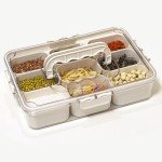 Guermok 9-Compartment Snack Container with Lid