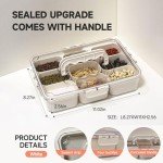 Guermok 9-Compartment Snack Container with Lid