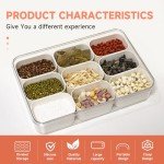 Guermok 9-Compartment Snack Container with Lid