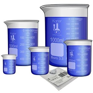 Karter Scientific Glass Beaker Set with Stir Bar