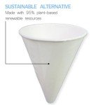 100 Disposable Paper Funnels for Oil, 6oz