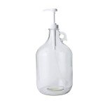 Clear Glass Laundry Detergent Dispenser with Pump