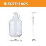 Clear Glass Laundry Detergent Dispenser with Pump