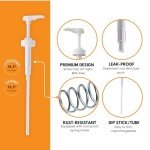 Clear Glass Laundry Detergent Dispenser with Pump