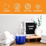 Clear Glass Laundry Detergent Dispenser with Pump