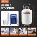 VEVOR 6L Liquid Nitrogen Tank with Carry Bag
