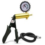 LeLuv Ultima Brass Vacuum Pump Handle with Gauge