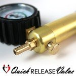 LeLuv Ultima Brass Vacuum Pump Handle with Gauge
